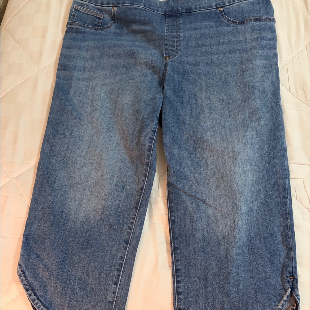 NWOT - never worn - Chico's Cropped Ankle Jeans in Medium Blue Wash - size 3